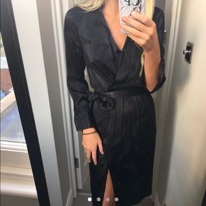 Zara navy blue bird dress size XS